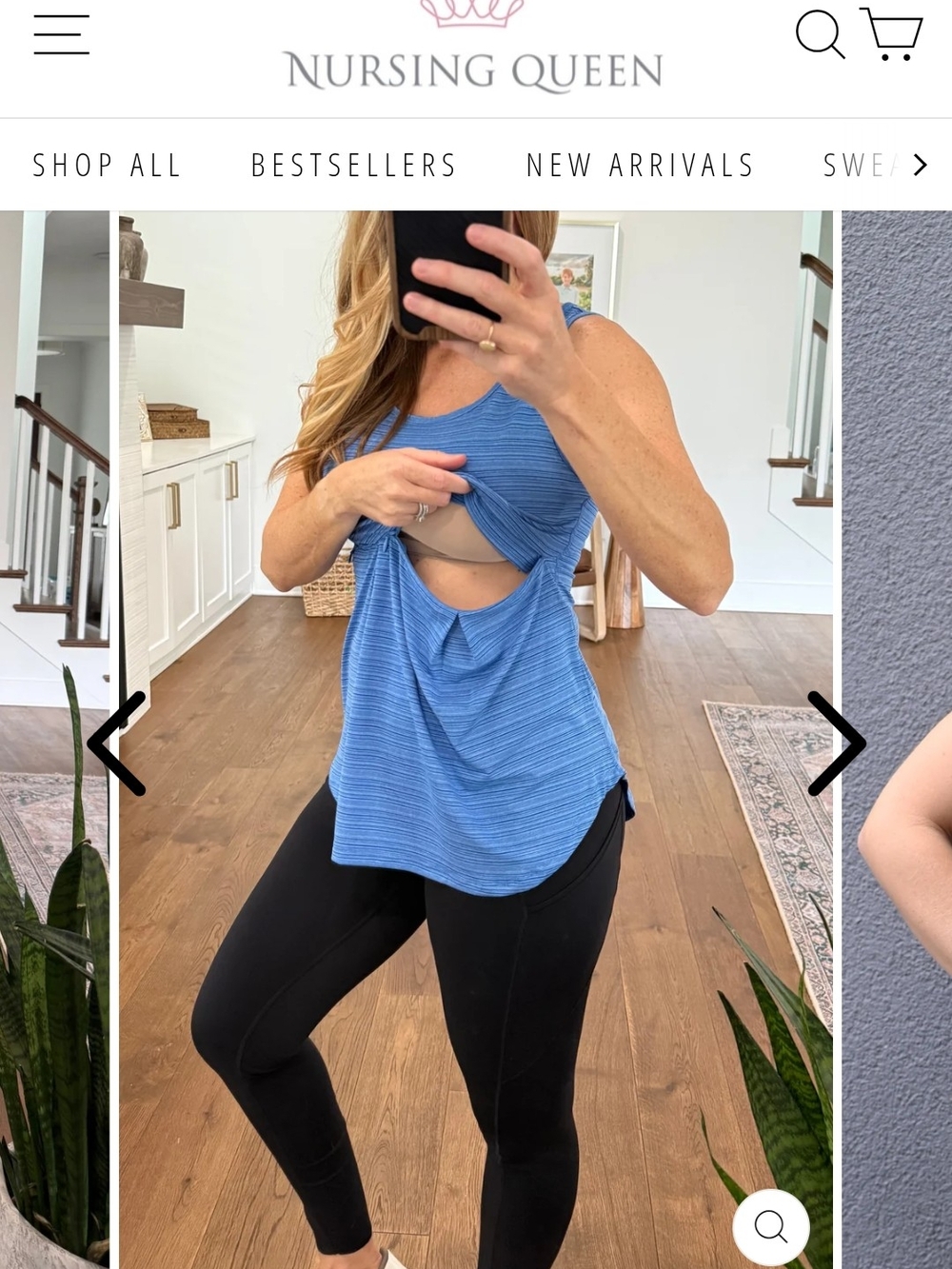 Nursing Queen Blue Nursing Tank Top by Nursing Queen